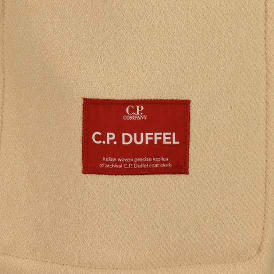 Hooded Cuff Logo Duffel Coat - Casual Basement