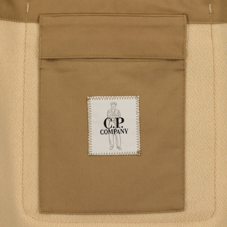 Hooded Cuff Logo Duffel Coat - Casual Basement