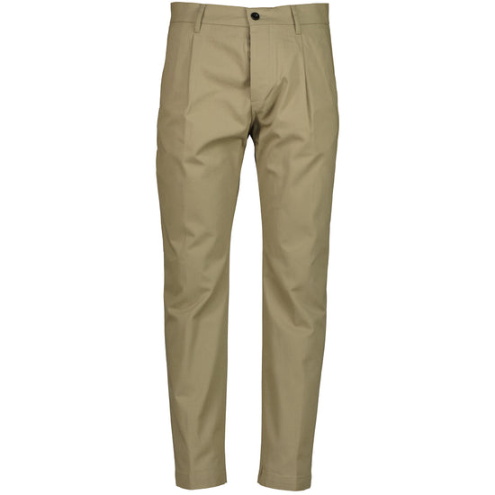 Loose Fit Twill Trousers - Casual Basement