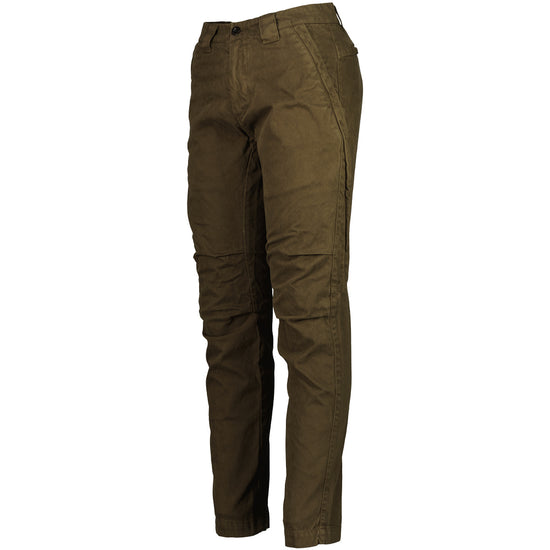 Military Twill Logo Patch Trousers - Casual Basement