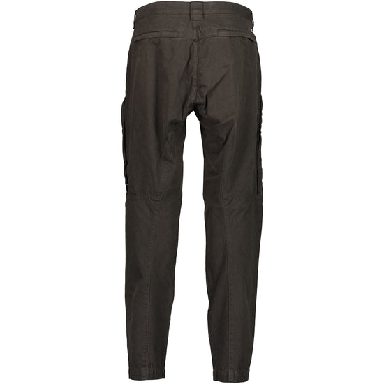 Military Twill Logo Patch Trousers - Casual Basement