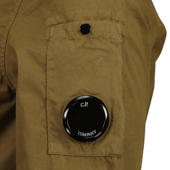 Junior Gabardine Zip Up Lens Overshirt - Casual Basement