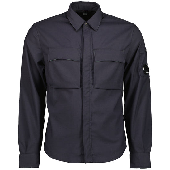 Wool Gabardine Lens Shirt - Casual Basement
