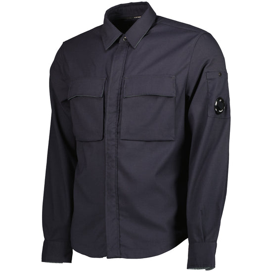 Wool Gabardine Lens Shirt - Casual Basement