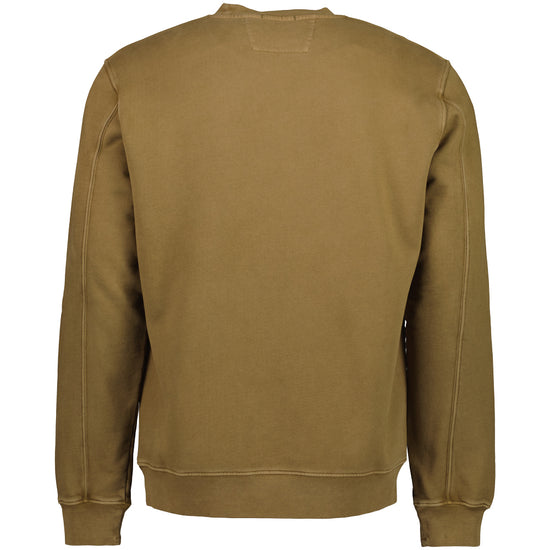 Brushed Fleece Resist Dyed Logo Sweat - Casual Basement