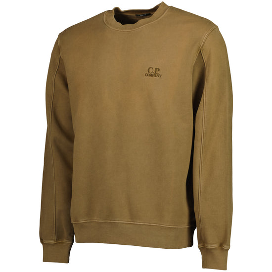 Brushed Fleece Resist Dyed Logo Sweat - Casual Basement