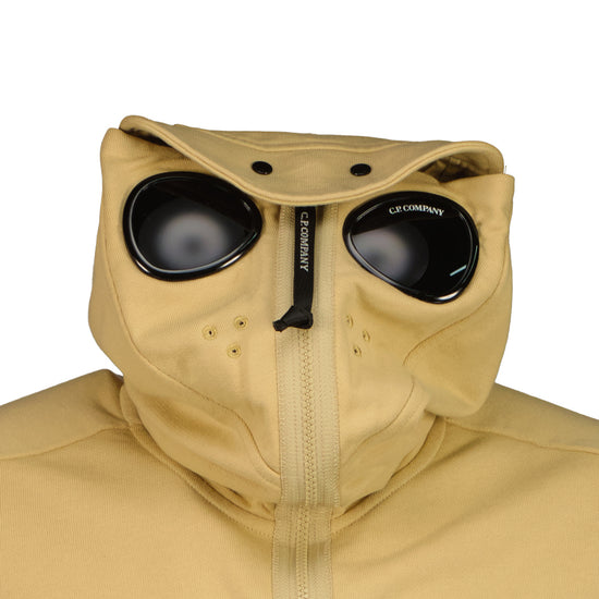 Hooded Explorer Goggle Zip Up Sweatshirt - Casual Basement