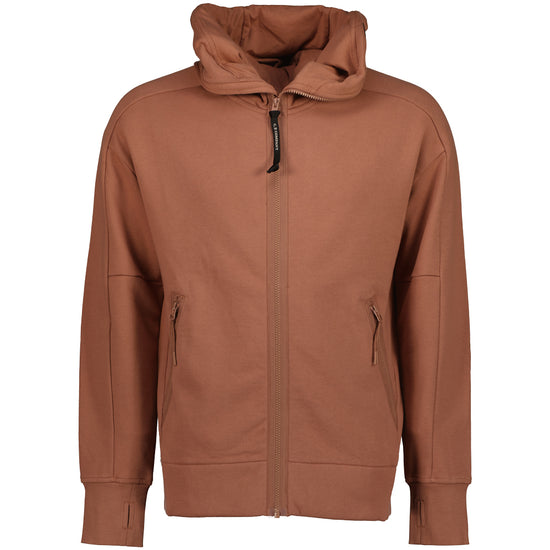 Hooded Explorer Goggle Zip Up Sweatshirt - Casual Basement
