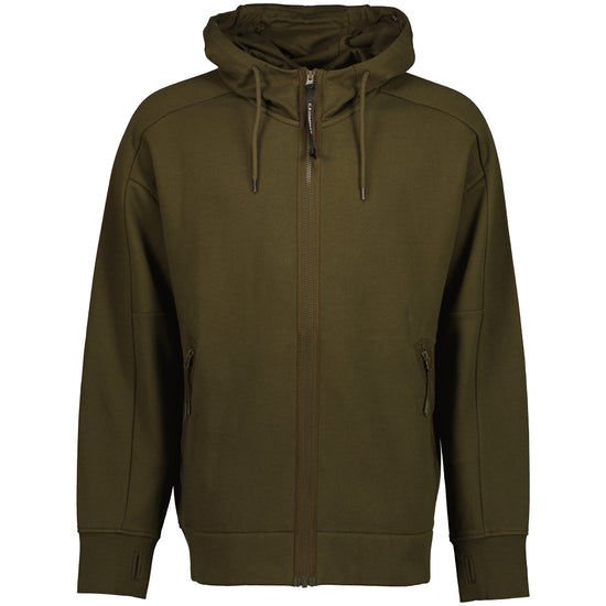 Zip Up Goggle Hooded Sweatshirt - Casual Basement