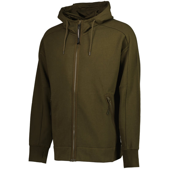 Zip Up Goggle Hooded Sweatshirt - Casual Basement