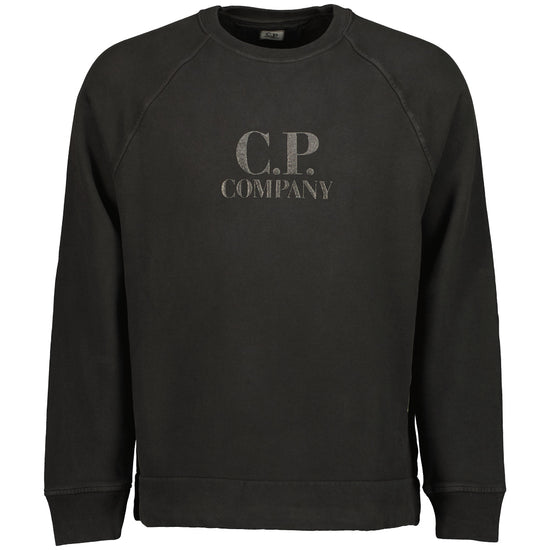 Diagonal Fleece Logo Sweatshirt - Casual Basement