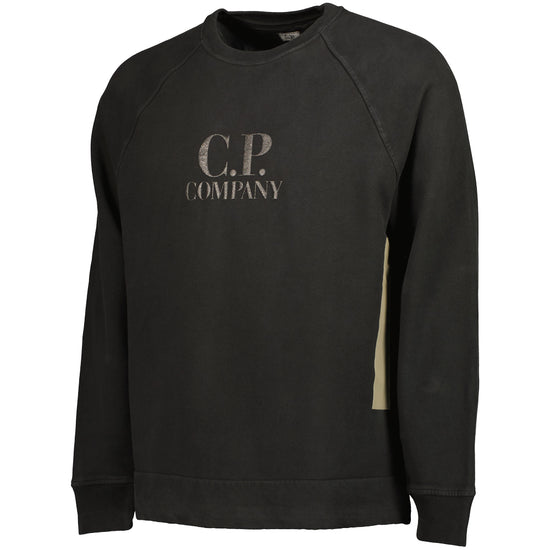 Diagonal Fleece Logo Sweatshirt - Casual Basement