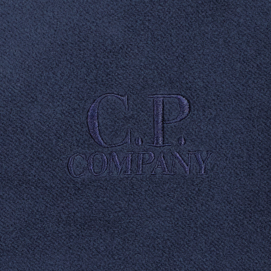 Brushed Fleece Zipped Logo Hoodie - Casual Basement