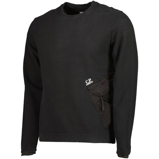 Diagonal Fleece Pocket Sweatshirt - Casual Basement