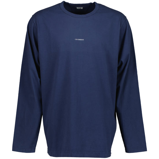 Long Sleeve Logo Print T-Shirt - Casual Basement