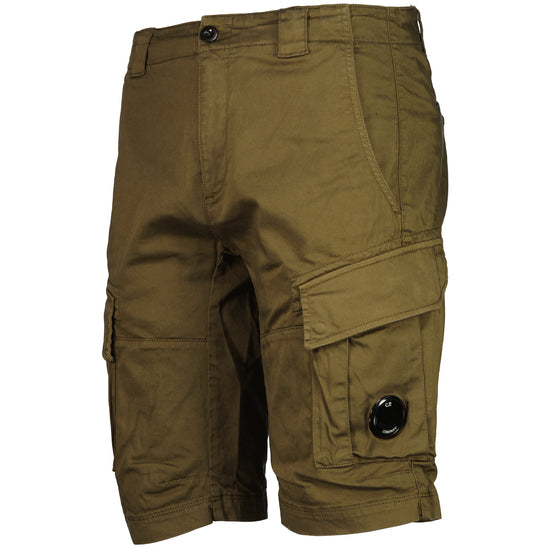 Satin Stretch Lens Cargo Shorts - Casual Basement