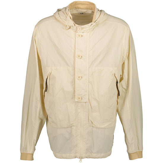 Flatt Nylon Goggle Hooded Overshirt Jacket - Casual Basement