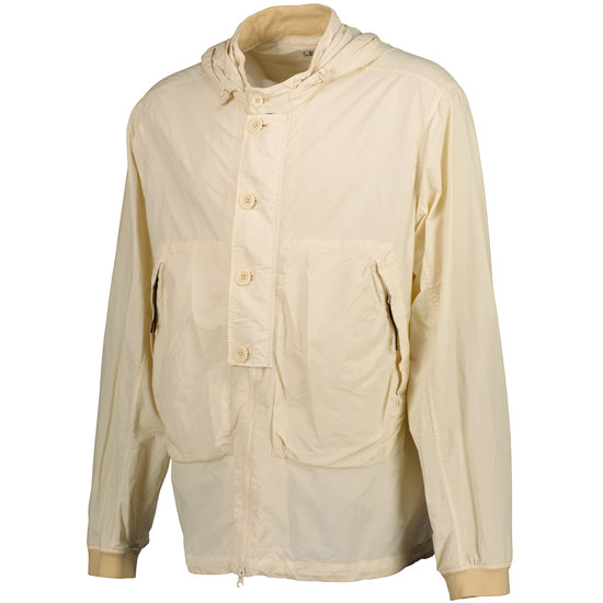 Flatt Nylon Goggle Hooded Overshirt Jacket - Casual Basement