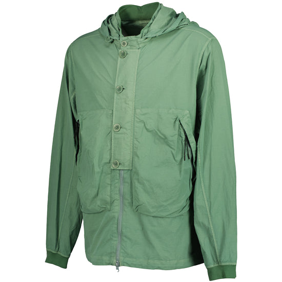 Flatt Nylon Goggle Hooded Overshirt Jacket - Casual Basement