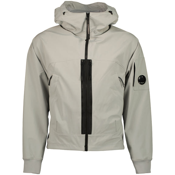 ジャケット・アウター C.P Company Gray Washed Hooded Coat C.P. Company – Hooded Jacket Raven Grey