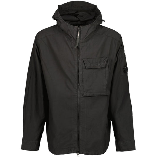 Ottoman Zip Up Lens Overshirt