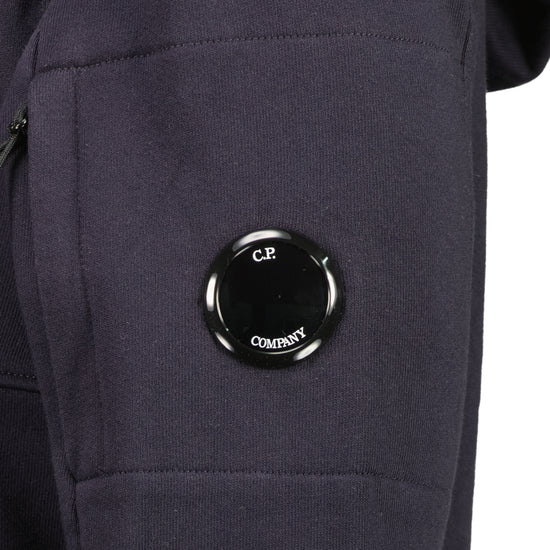 Diagonal Raised Fleece Lens Hoodie - Casual Basement