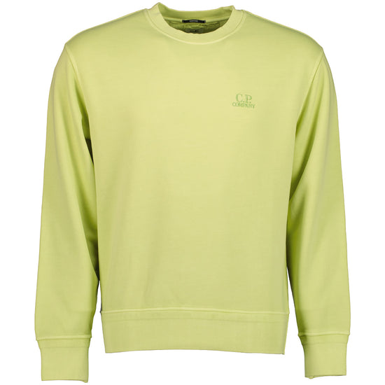 Diagonal Fleece Resist Dyed Logo Sweat - Casual Basement