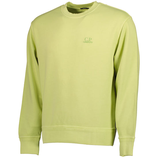 Diagonal Fleece Resist Dyed Logo Sweat - Casual Basement