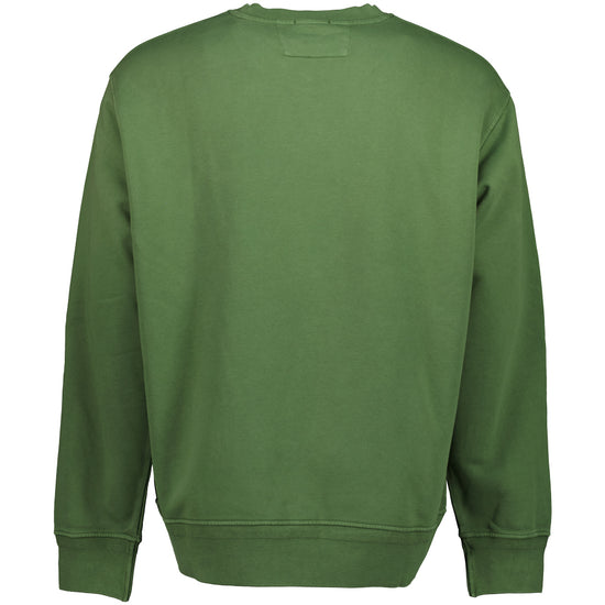 Diagonal Fleece Resist Dyed Logo Sweat - Casual Basement