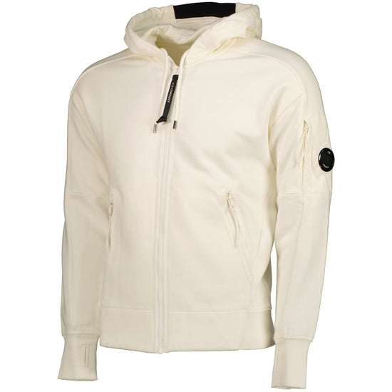 Diagonal Raised Fleece Lens Zip Hoodie - Casual Basement