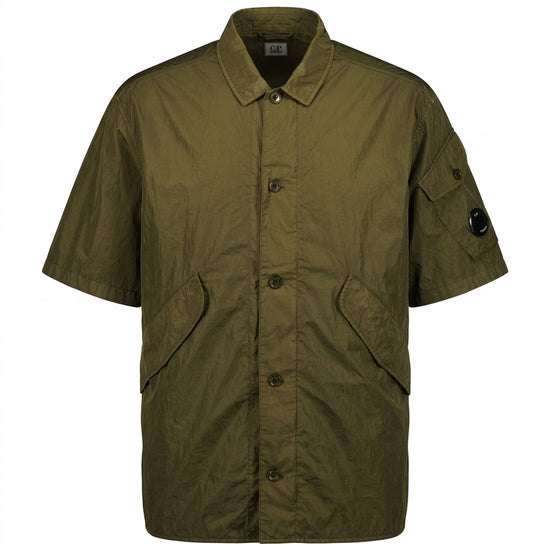 Chrome-R Short Sleeve Lens Overshirt - Casual Basement