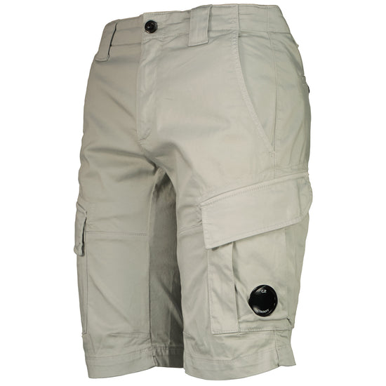 Satin Stretch Lens Cargo Shorts - Casual Basement