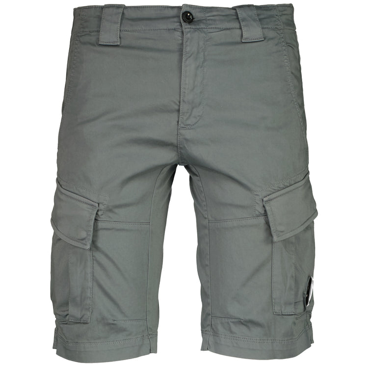 Satin Stretch Lens Cargo Shorts - Casual Basement