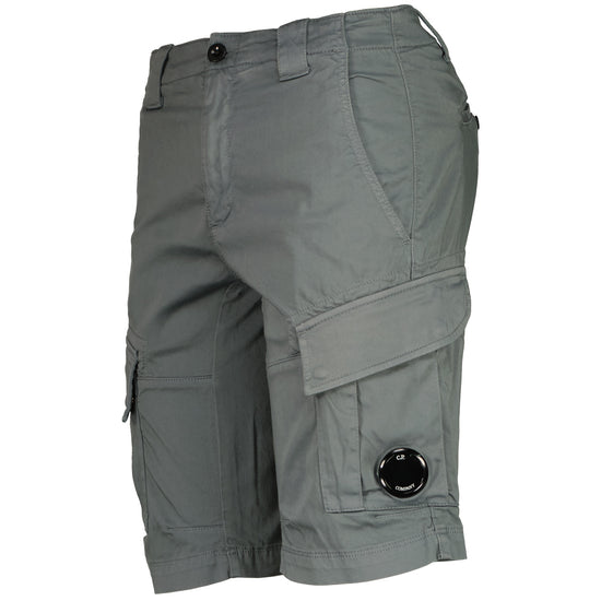 Satin Stretch Lens Cargo Shorts - Casual Basement