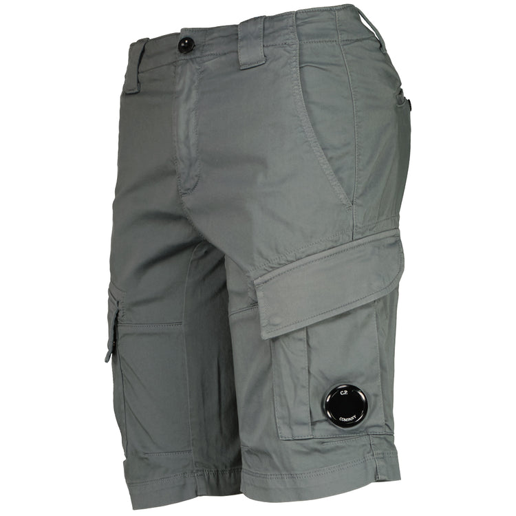 Satin Stretch Lens Cargo Shorts - Casual Basement