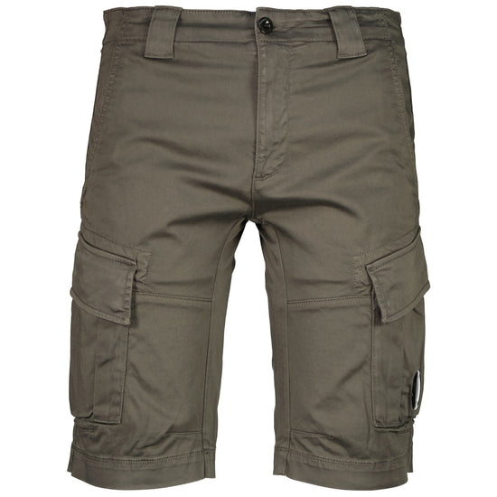 Satin Stretch Lens Cargo Shorts - Casual Basement