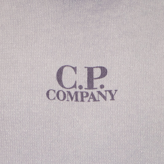 Chenille Two Tone Hooded Logo Knit - Casual Basement