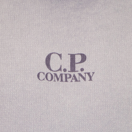 Chenille Two Tone Hooded Logo Knit - Casual Basement