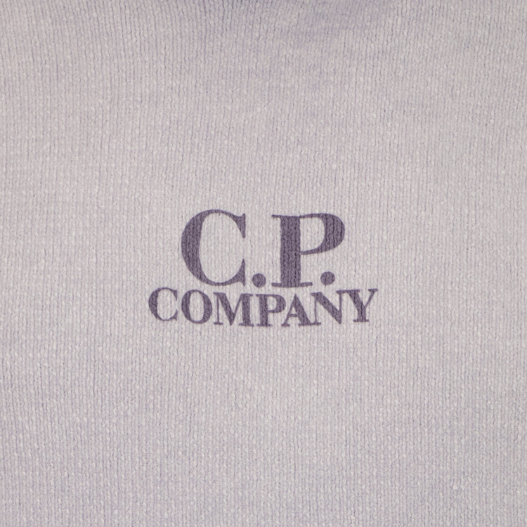 Chenille Two Tone Hooded Logo Knit - Casual Basement