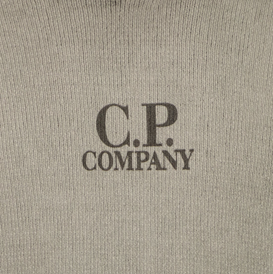Chenille Two Tone Hooded Logo Knit - Casual Basement