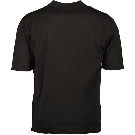 Knitted Pocket Logo Polo - Casual Basement