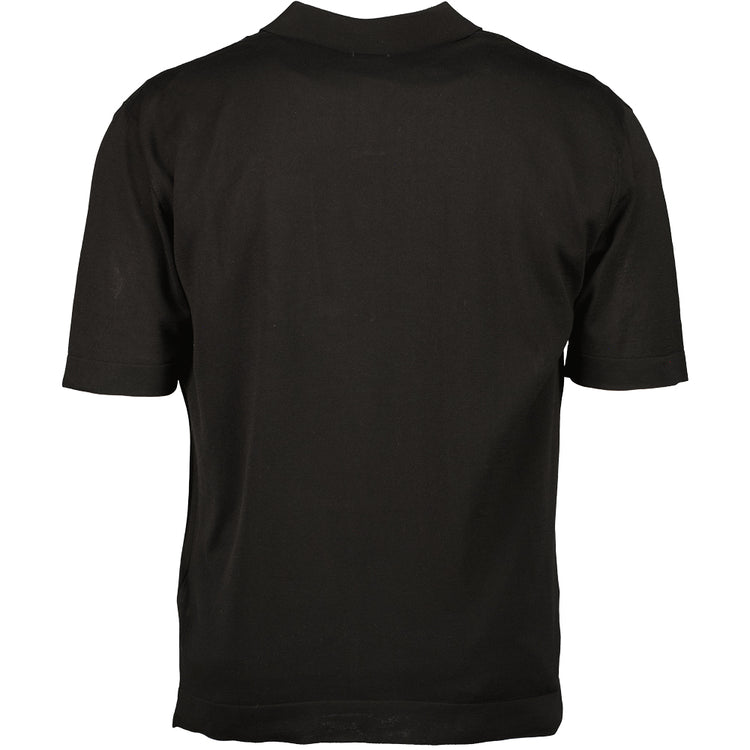 Knitted Pocket Logo Polo - Casual Basement