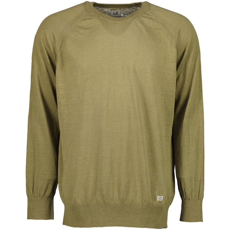 Linen Crewneck Jumper - Casual Basement