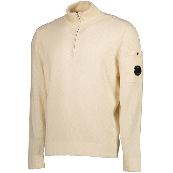 Cotton/Nylon Quarter Zip Knit - Casual Basement