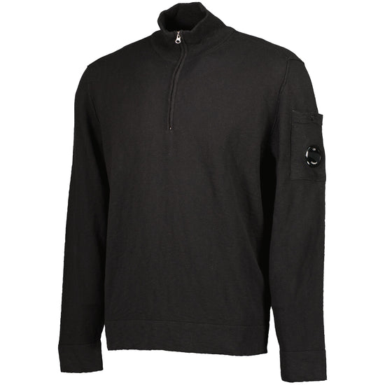 Cotton/Nylon Quarter Zip Knit - Casual Basement