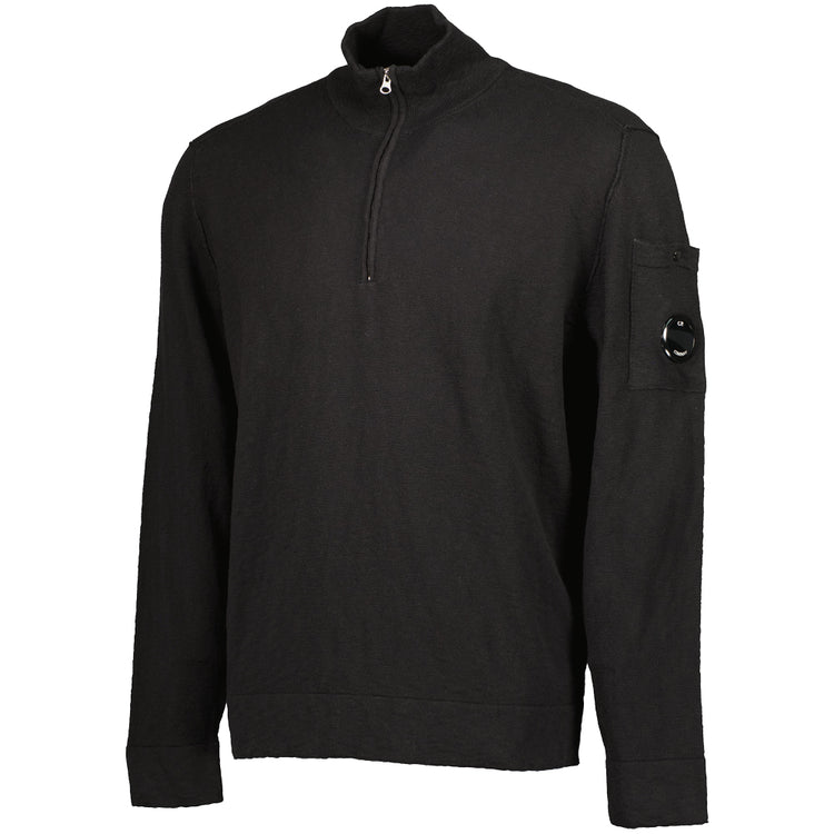 Cotton/Nylon Quarter Zip Knit - Casual Basement
