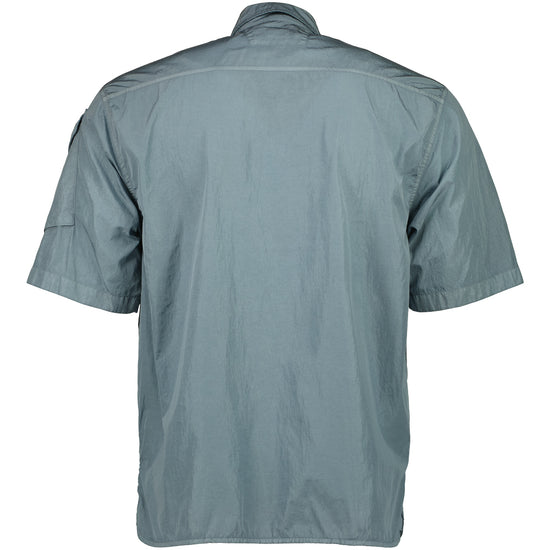 Chrome-R Short Sleeve Lens Overshirt - Casual Basement