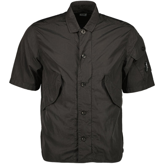 Chrome-R Short Sleeve Lens Overshirt - Casual Basement