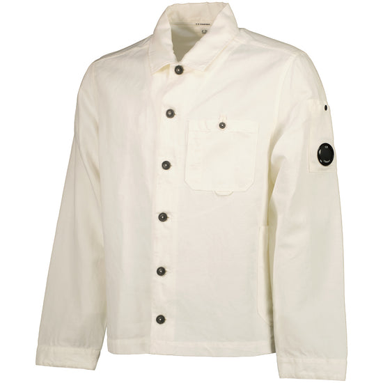 Cotton/Linen Lens Overshirt - Casual Basement