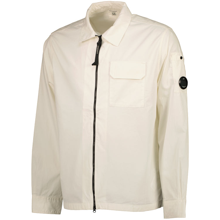 Gabardine Zip Up Lens Overshirt - Casual Basement